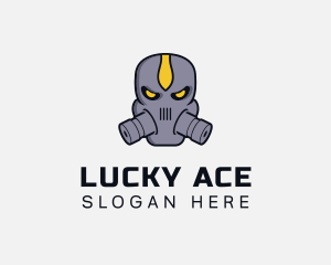 Gas Mask Villain logo design