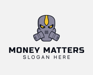 Gas Mask Villain logo design