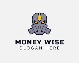 Gas Mask Villain logo design