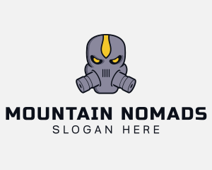 Gas Mask Villain logo design