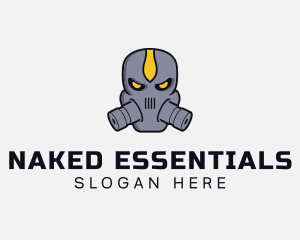 Gas Mask Villain logo design