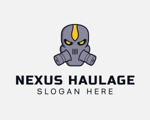 Gas Mask Villain logo design