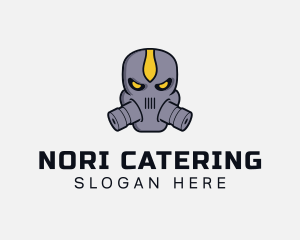 Gas Mask Villain logo design