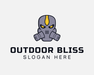 Gas Mask Villain logo design