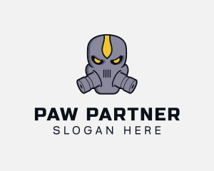 Gas Mask Villain logo design