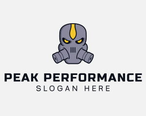 Gas Mask Villain logo design