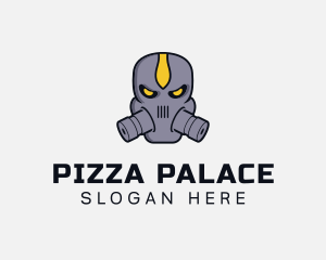 Gas Mask Villain logo design