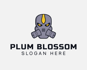 Gas Mask Villain logo design