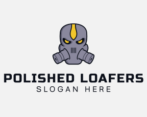 Gas Mask Villain logo design