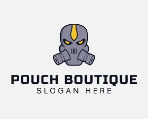 Gas Mask Villain logo design