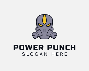 Gas Mask Villain logo design