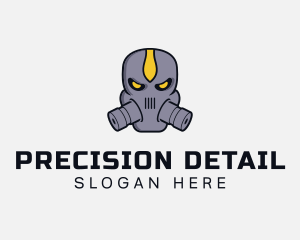 Gas Mask Villain logo design