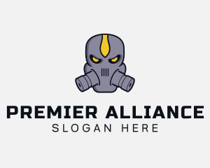 Gas Mask Villain logo design