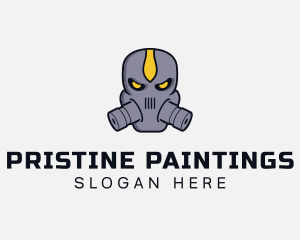 Gas Mask Villain logo design