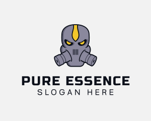 Gas Mask Villain logo design