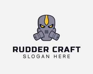 Gas Mask Villain logo design