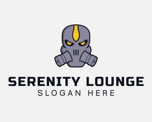 Gas Mask Villain logo design