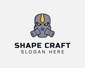 Gas Mask Villain logo design