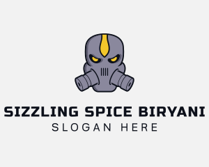 Gas Mask Villain logo design