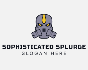 Gas Mask Villain logo design