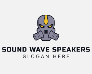 Gas Mask Villain logo design