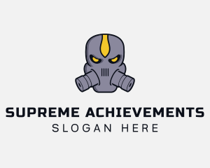 Gas Mask Villain logo design