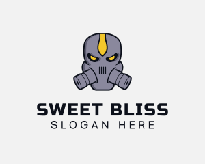 Gas Mask Villain logo design