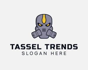 Gas Mask Villain logo design