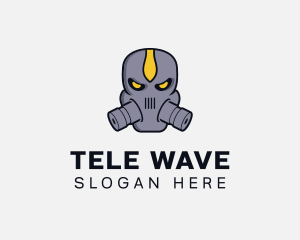 Gas Mask Villain logo design