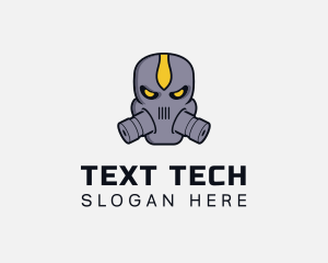 Gas Mask Villain logo design