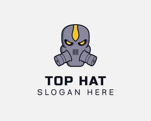 Gas Mask Villain logo design