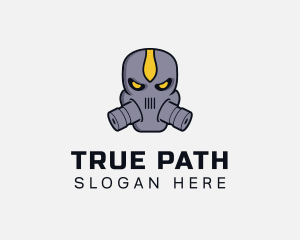 Gas Mask Villain logo design