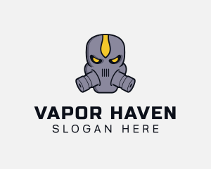 Gas Mask Villain logo design