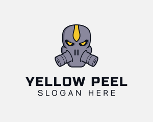 Gas Mask Villain logo design