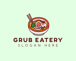 Bibimbap Korean Food logo design