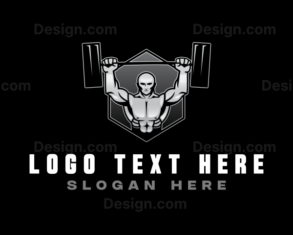 Strong Man Bodybuilder Logo