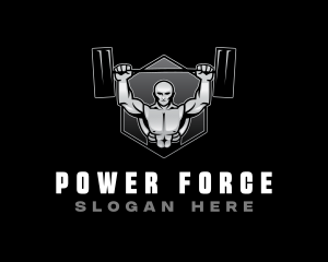 Strong Man Bodybuilder logo design