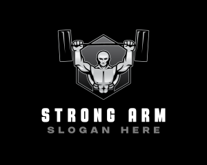 Strong Man Bodybuilder logo design