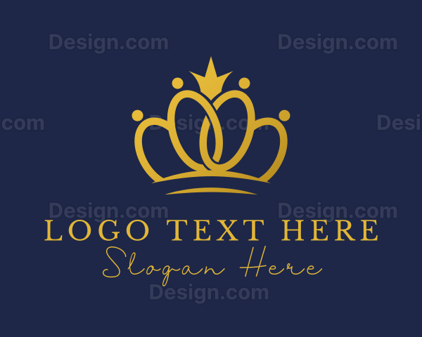 Gold Royal Crown Ring Logo