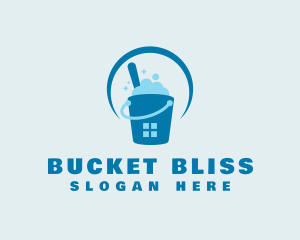 Cleaning Bucket Window logo design