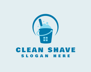 Cleaning Bucket Window logo design