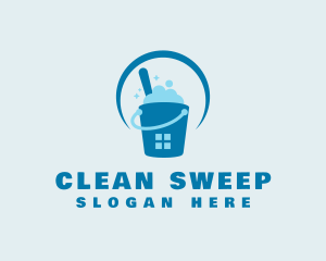 Cleaning Bucket Window logo design