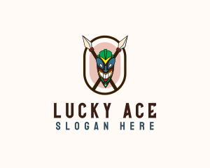 Spear Tribal Tiki  logo design