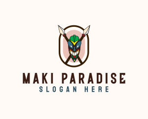 Spear Tribal Tiki  logo design