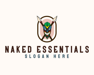 Spear Tribal Tiki  logo design