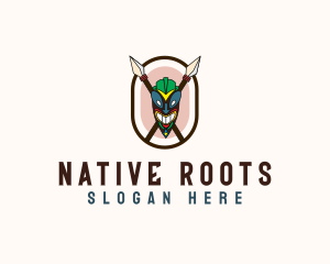 Spear Tribal Tiki  logo design