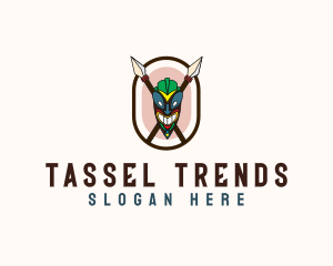 Spear Tribal Tiki  logo design