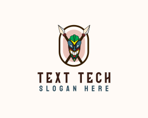 Spear Tribal Tiki  logo design