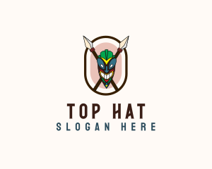 Spear Tribal Tiki  logo design