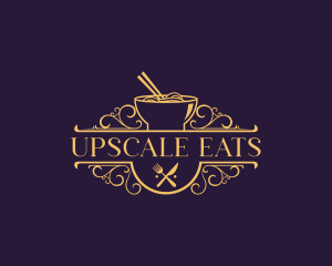 Fancy Noodle Restaurant  logo design